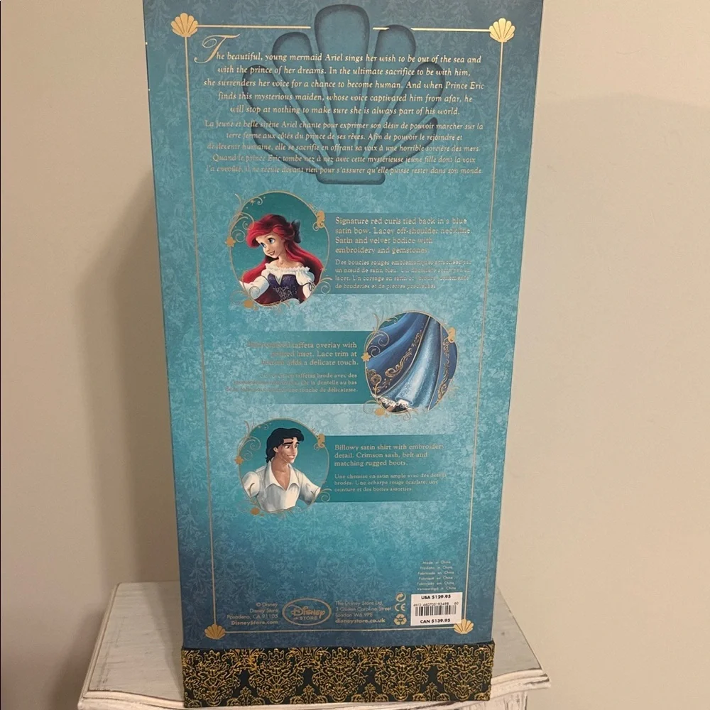 Disney Fairytale Collection Ariel and Eric in Blue and White - Picture 2 of 8